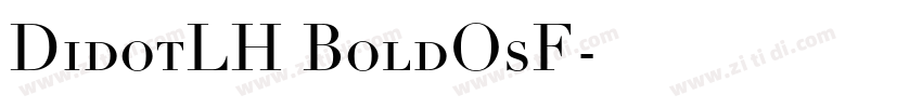 DidotLH BoldOsF字体转换